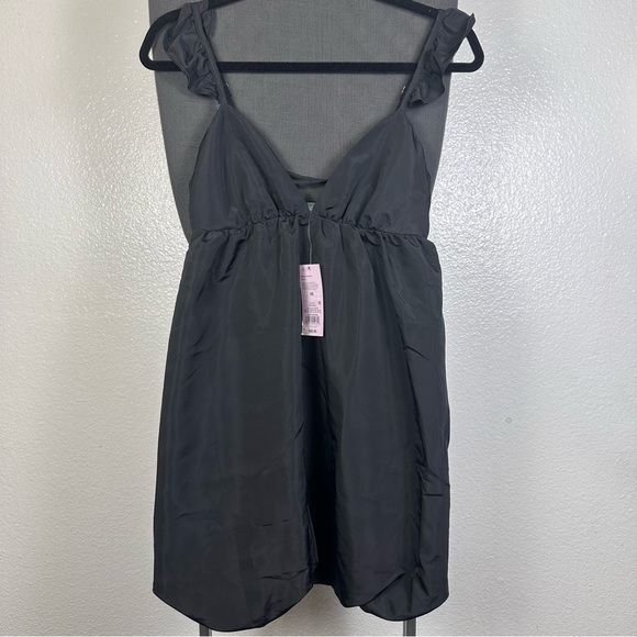 Wild Fable | Black Dress with ruffle straps - Picture 1 of 7